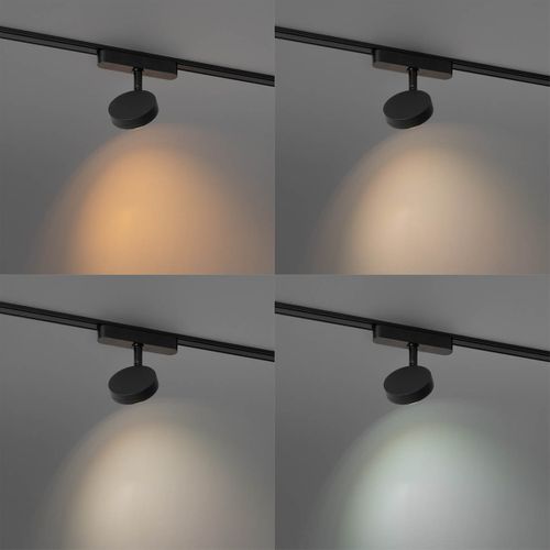 Spot Moderne Noir Pour Système De Rail Monophasé Avec LED Orientable Et Inclinable - Magnetic Lance