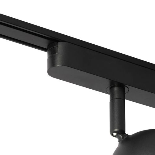 Spot Moderne Noir Pour Système De Rail Monophasé Avec LED - Magnetic Eggy