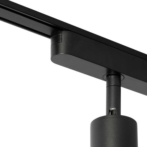 Spot Moderne Noir Pour Système De Rail Monophasé 4,5 W 3000 K - Magnetic Samson