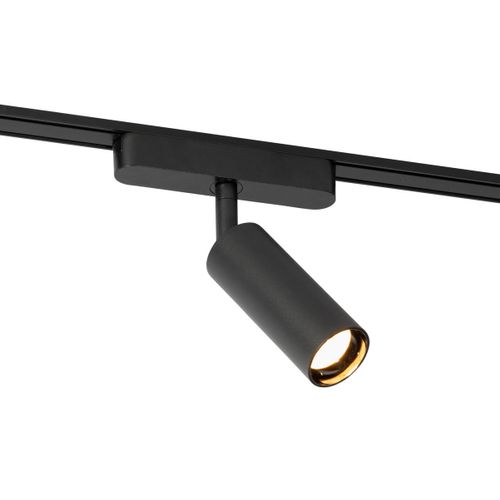 Spot Moderne Noir Pour Système De Rail Monophasé 4,5 W 3000 K - Magnetic Samson