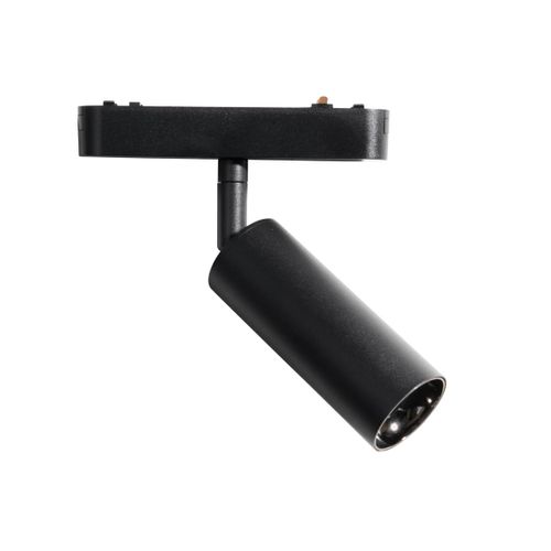Spot Moderne Noir Pour Système De Rail Monophasé 4,5 W 3000 K - Magnetic Samson