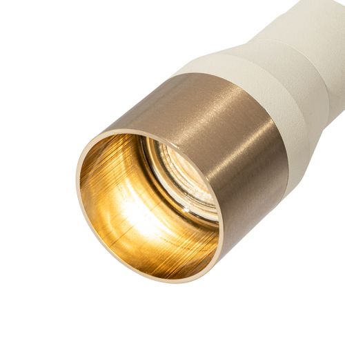 Spot Moderne Beige Avec Or Pour Système Sur Rail Monophasé Gu10 50 Mm - Iconic Kohua