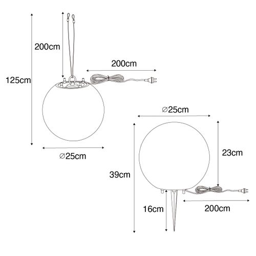Lampe Extérieure Intelligente Grise 25 Cm Ip65 Avec LED - Nura