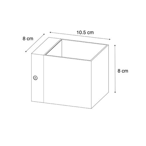 Applique Murale Intelligente Bronze Foncé 8 Cm Avec Wifi G9 - Transfer