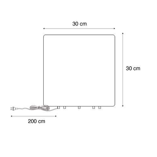 Lampe D'extérieur Intelligente Blanche 30 Cm Carrée Avec LED A60 Ip44 - Nura