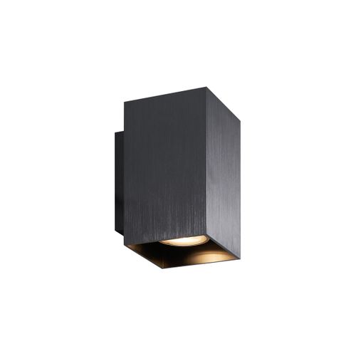 Applique Murale Moderne Couleur Bronze Canon De Fusil Carrée 2 Lumières Gu10 50mm - Sandy