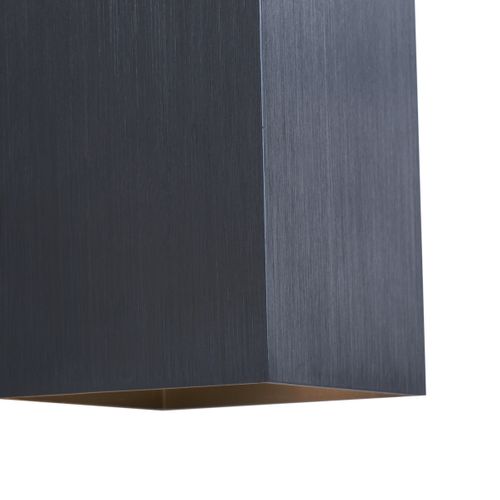 Applique Murale Moderne Couleur Bronze Canon De Fusil Carrée 2 Lumières Gu10 50mm - Sandy