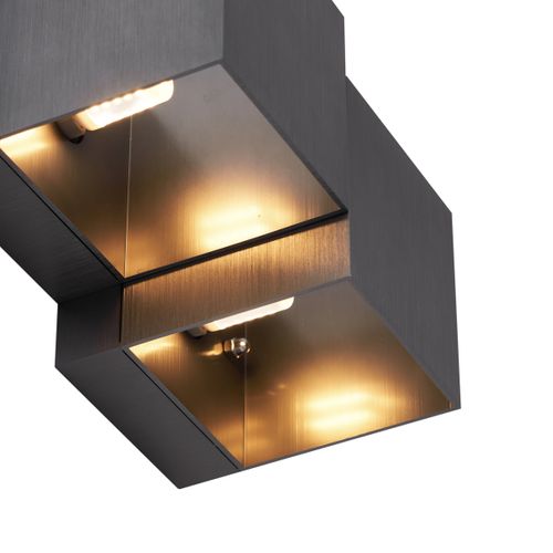 Applique Murale Moderne Métal Canon 2 Lumières - Transfer Double