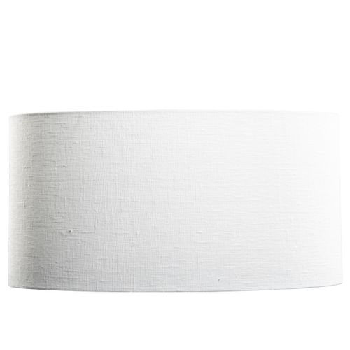 Abat-jour En Lin Blanc Ovale 50/33/25