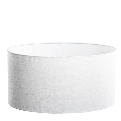 Abat-jour En Lin Blanc Ovale 50/33/25