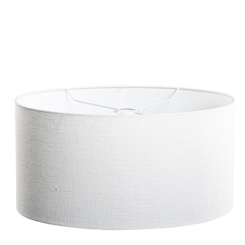 Abat-jour En Lin Blanc Ovale 50/33/25