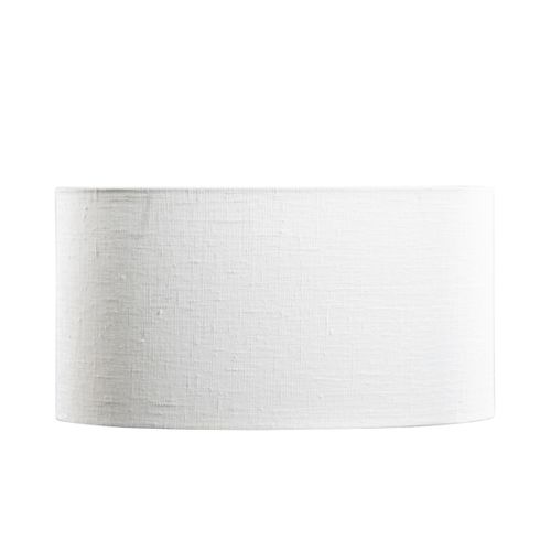 Abat-jour En Lin Blanc Ovale 35/23/18