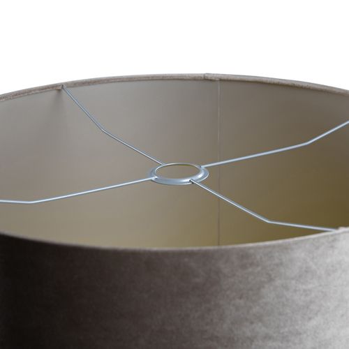 Abat-jour En Velours Taupe 50/50/25