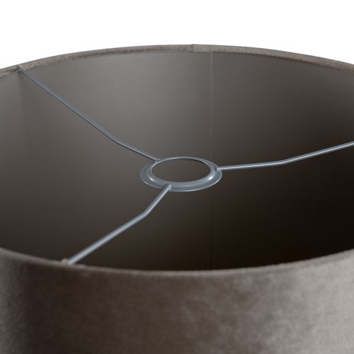 Abat-jour En Velours Taupe 40/40/40