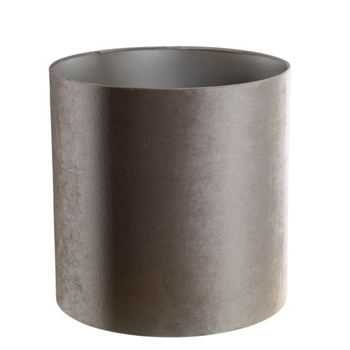 Abat-jour En Velours Taupe 40/40/40