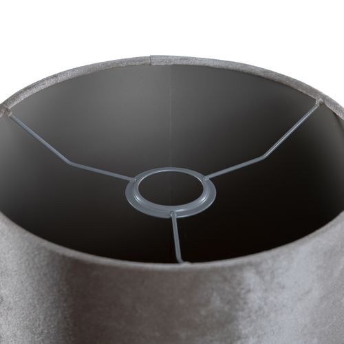 Abat-jour En Velours Taupe 35/35/20