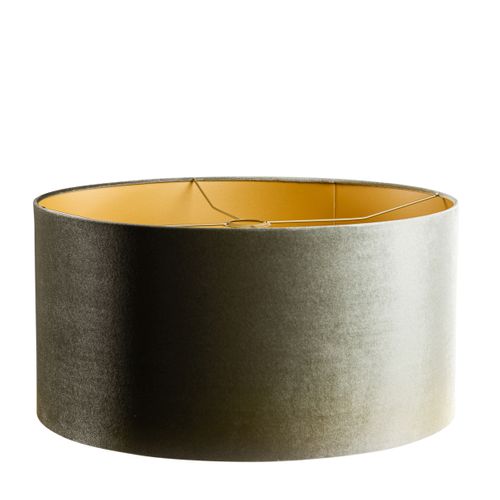 Abat-jour En Velours Vert Avec Intérieur Doré 50/50/25