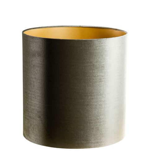 Abat-jour En Velours Vert Avec Intérieur Doré 40/40/40
