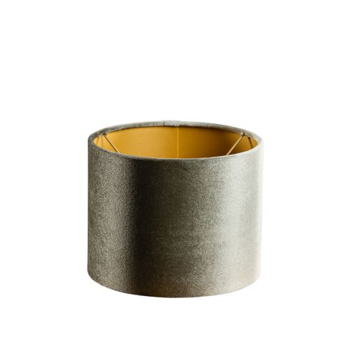 Abat-jour En Velours Vert Avec Intérieur Doré 18/18/14