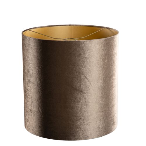Abat-jour En Velours Marron Avec Intérieur Doré 40/40/40