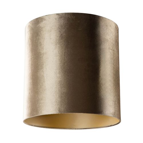 Velours Lampenkap Brons Met Gouden Binnenkant 40/40/40