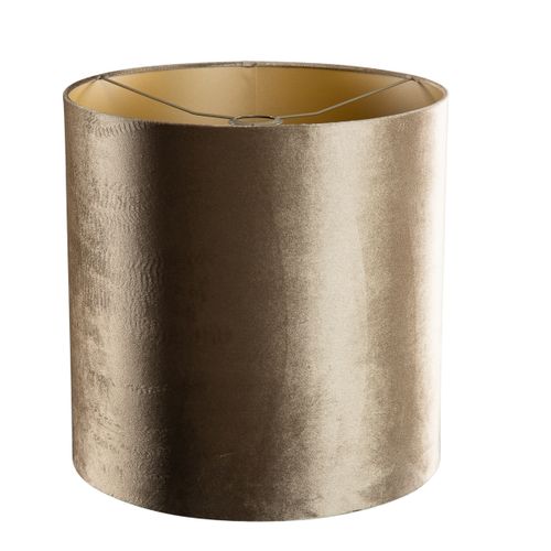Velours Lampenkap Brons Met Gouden Binnenkant 40/40/40