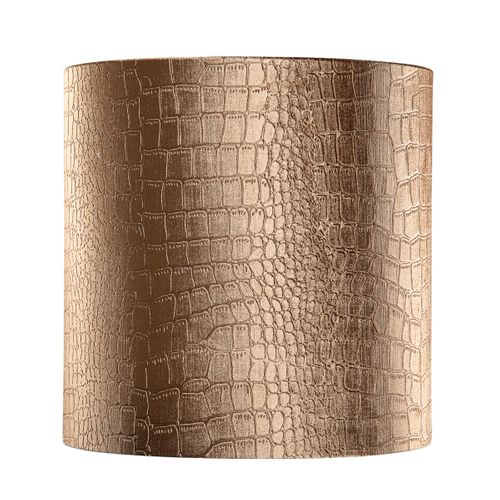 Abat-jour En Velours, Design Crocodile, Intérieur Doré 40/40/40