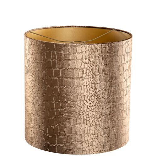 Abat-jour En Velours, Design Crocodile, Intérieur Doré 40/40/40
