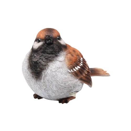 Moineau Debout En Résine 20 X 10 X 12 Cm