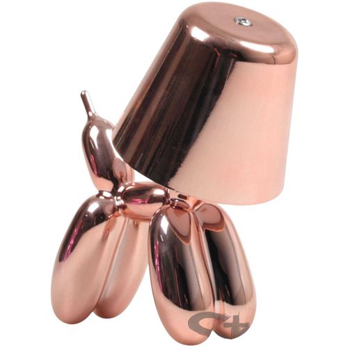 Lampe à Poser LED Balloon Dog 16 X 10 X 18 Cm Rose - Or Et Argenté