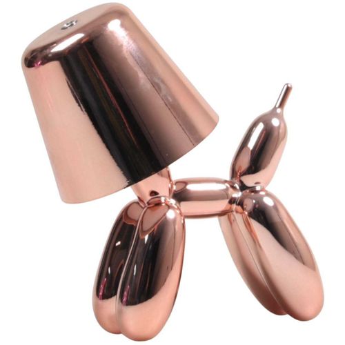 Lampe à Poser LED Balloon Dog 16 X 10 X 18 Cm Rose - Or Et Argenté