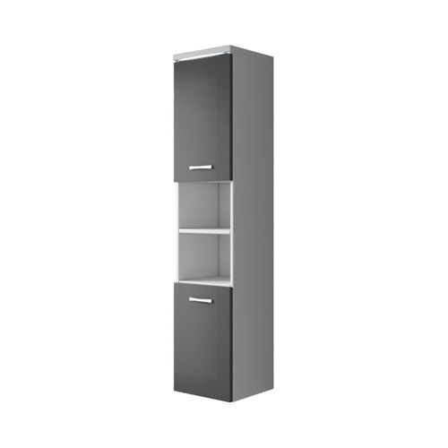 Colonne De Rangement Paso 160 Cm - Gris Brillant