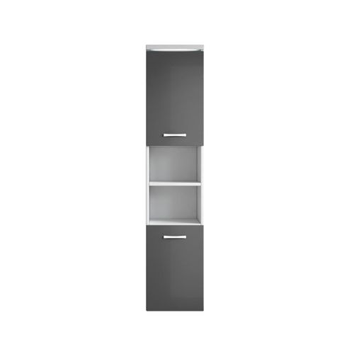 Colonne De Rangement Paso 160 Cm - Gris Brillant