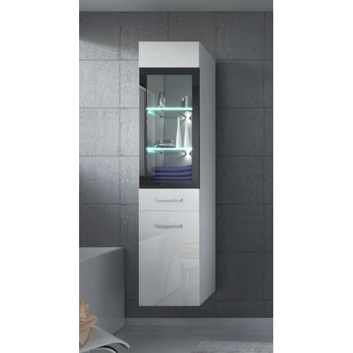 Colonne Rio Hauteur 131 Cm Blanc Brillant