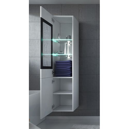 Colonne Rio Hauteur 131 Cm Blanc Brillant