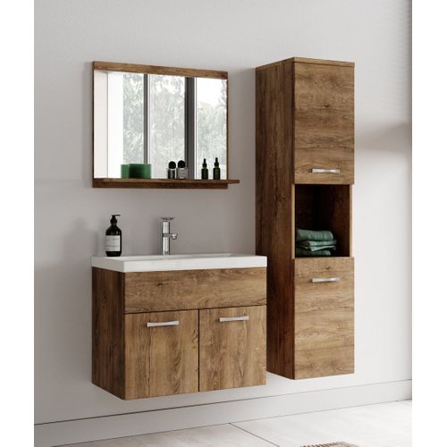 Colonne De Rangement Montreal 131 Cm - Chêne Marron