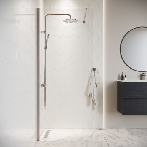 Paroi De Douche Florida - 60 X 200 Cm - Chrome