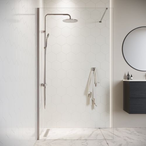 Paroi De Douche Florida - 100 X 200 Cm - Chrome