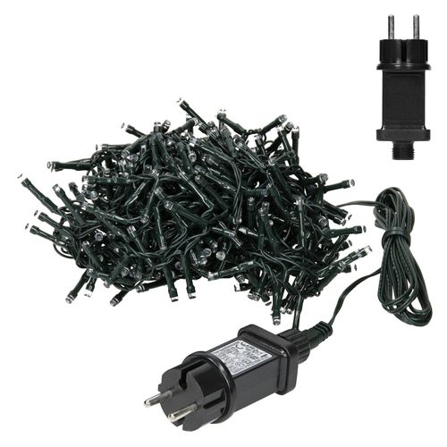 Chaîne Guirlande Lumineuse À LED Blanc Froid 6m 180 Ampoules Ip44 Déco Nöel