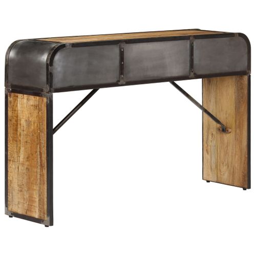 Table Console 120 X 30 X 75 Cm Bois De Manguier Massif