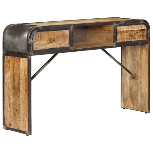 Table Console 120 X 30 X 75 Cm Bois De Manguier Massif