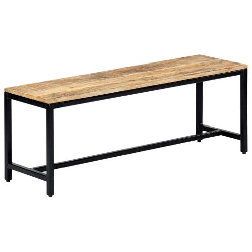 Banc à Dîner 120 Cm Bois De Manguier Massif Brut
