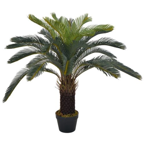 Plante Artificielle Avec Pot Palmier Cycas Vert 90 Cm