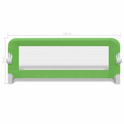 Barrière De Lit De Sécurité Pour Tout-petits 2pcs Vert 102x42cm