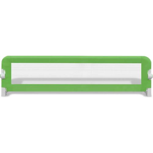 Barrière De Lit De Sécurité Pour Tout-petits 2pcs Vert 150x42cm