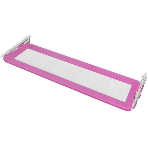 Barrière De Lit De Sécurité Pour Tout-petits 2pcs Rose 150x42cm