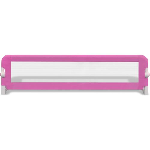 Barrière De Lit De Sécurité Pour Tout-petits 2pcs Rose 150x42cm