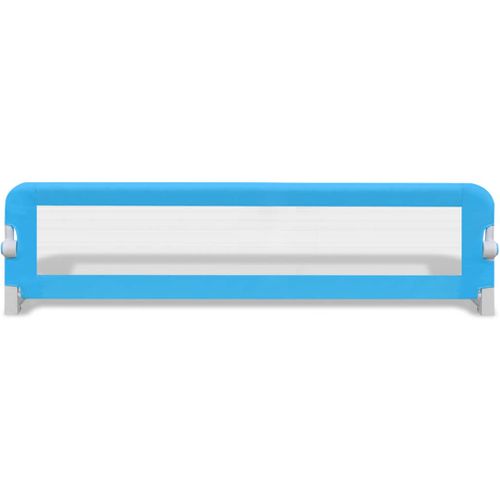 Barrière De Lit De Sécurité Pour Tout-petits 2pcs Bleu 150x42cm