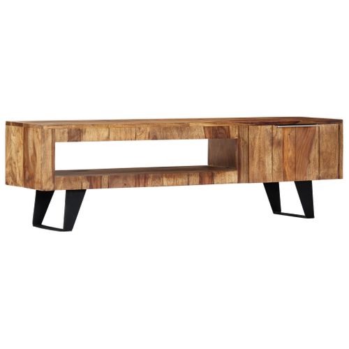 Meuble TV 140x30x40 Cm Bois Massif