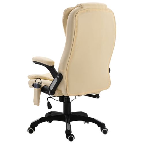 Chaise De Bureau De Massage Crème Simili